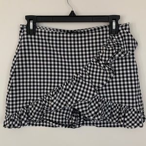 Zara Gingham Skort